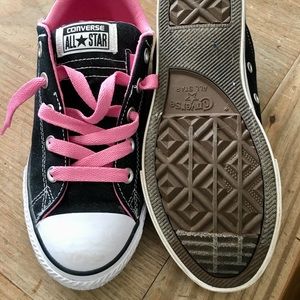 Converse Black and Pink size 4